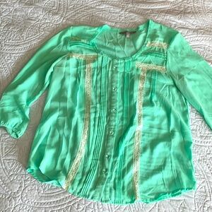 Shear dress top